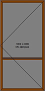 Дверная москитная сетка, коричневая (max 1000x2000)